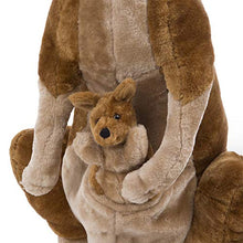 Load image into Gallery viewer, Melissa &amp; Doug Giant Kangaroo and Baby Joey in Pouch - Lifelike Stuffed Animal (nearly 3 feet tall)
