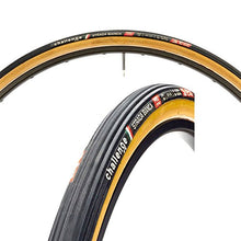 Load image into Gallery viewer, Challenge Strada Bianca Tubular Bicycle Tire (Black/Tan - 700x30)

