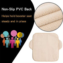 Load image into Gallery viewer, Funbliss Extra Large Booster Chair Protector Cover，Dining Chair Seat Cover for Booster Seat，Non-Slip PVC Backing， Upgrade 600D Waterproof Material ，Easy to Wipe Clean(Black+Grey）
