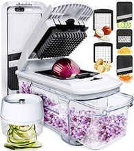 Load image into Gallery viewer, Fullstar Mandoline Slicer Spiralizer Vegetable Slicer - Vegetable Chopper Onion Chopper Food Chopper Vegetable Spiralizer Mandoline Slicer Cutter Chopper and Grater Slicer Zucchini Spaghetti Maker
