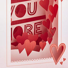 Load image into Gallery viewer, Hallmark Paper Wonder Displayable Valentines Day Pop Up Card (Love You More)
