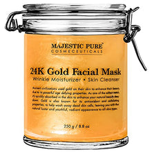 Load image into Gallery viewer, Majestic Pure Gold Facial Mask, Help Reduces the Appearances of Fine Lines and Wrinkles, Ancient Gold Face Mask Formula - 8.8 Oz
