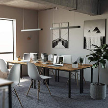 Load image into Gallery viewer, IRONCK Computer Desk, 55" Office Desk with 0.7" Thicker Tabletop, 1.6" Sturdy Metal Frame, Simple Study Writing Table, Industrial Style Gaming Desk Table for Home Office Vintage Brown
