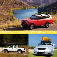 Load image into Gallery viewer, The Soft Roof Rack Pads for Kayak/Sup/Paddleboard/Canoe/Snowboard/Windsurfing, Universal Surfboard Racks for Car Include Tie-Down Straps, Block Surf Racks Suit Cars, SUV, Trucks

