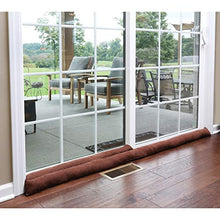 Load image into Gallery viewer, HOME DISTRICT Door Draft Stopper for Bottom of Door Sliding Glass Apartment and Patio Door Draft Stopper- Approx. 71" Long Chocolate
