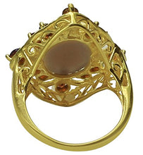 Load image into Gallery viewer, Carillon Chocolate Moonstone Natural Gemstone Oval Shape 10K Yellow Gold Ring For Women for Men | Size: 4 to 10
