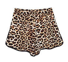 Load image into Gallery viewer, Kafeimali Women's Fashion Summer Leopard Beach Shorts Casual Short Pants (XL)
