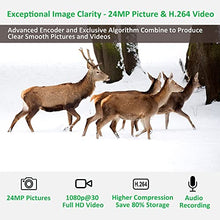 Load image into Gallery viewer, GardePro A3 Trail Camera 24MP 1080P, H.264 HD Video, Clear 100ft No Glow Infrared Night Vision, 0.1s Trigger Speed, 82ft Motion Detection, Waterproof Cam for Wildlife Deer Game Trail
