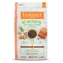 Load image into Gallery viewer, Instinct Be Natural Real Salmon &amp; Brown Rice Recipe Natural Dry Dog Food by Nature's Variety, 4.5 lb. Bag
