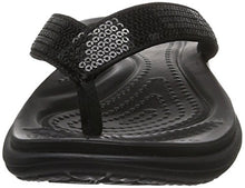 Load image into Gallery viewer, crocs Women's Capri V Sequin W Flip Flop, Black, 9 M US
