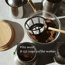 Load image into Gallery viewer, FIFOKICHO Reusable 8-12 Cup Basket Coffee Filter for Most Mr. Coffee and Black &amp; Decker Regal and Procter Silex Coffee Makers BPA Free Dishwasher Safe ECO-Friendly 4 Packs
