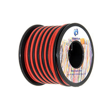 Load image into Gallery viewer, 14 awg Silicone Electrical Wire 2 Conductor Parallel Wire line 50ft [Black 25ft Red 25ft] 14 Gauge Soft and Flexible Hook Up Oxygen Free Strands Tinned Copper Wire
