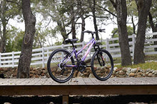 Load image into Gallery viewer, Huffy Hardtail Mountain Bike, Stone Mountain, 24 inch 21-Speed, Lightweight, Purple (74818)
