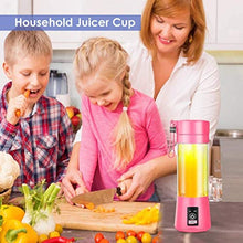 Load image into Gallery viewer, Mimill Personal Blender, Portable Blenders Smoothie Mixer USB Rechargeable Juicer Cup with 6 Updated Blades
