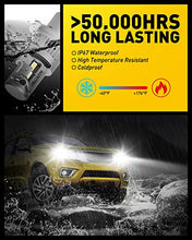 Load image into Gallery viewer, 2022 Upgraded AUXITO H4/9003 LED Headlight Bulbs, 100W 20,000LM Super Bright, 6000K Xenon White, Halogen Replacement with Fan for Cars, Motorcycle, Pack of 2
