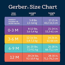 Load image into Gallery viewer, Grow by Gerber Baby Girl's Organic 5-Pack Short-Sleeve Onesies Bodysuits Pants, Orange/Yellow/Green/Ivory, 3-6 Months
