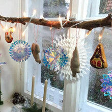 Load image into Gallery viewer, BTSD-home Iridescent Party Supplies Kit with Hanging Honeycomb Ball Decorative Paper Fan Snowflake Garlands for Birthday Wedding Christmas Party Decorations
