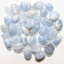 Load image into Gallery viewer, Zenergy Gems Charged Natural Polished Celestite (AAA Grade Polished - Madagascar) Crystal Pendant + 20" Silver Plated Chain + Selenite Charging Heart [Included]
