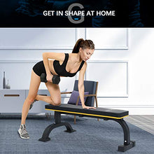 Load image into Gallery viewer, Flat Weight Bench, Doufit WB-02 Heavy Duty Exercise Bench for Home Gym, Dumbbell Workout Bench for Weight Training
