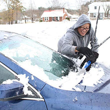 Load image into Gallery viewer, AGOESH Ice Scraper with Mitt for Car Windshield Snow Scrapers and Brush Waterproof Snow Remover Glove Lined of Thick Fleece Keep Hand Warm Black 2 Pack
