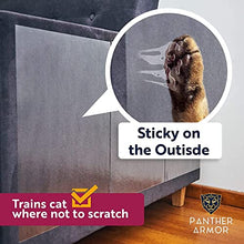Load image into Gallery viewer, Panther Armor Cat Scratch Deterrent Tape – Double Sided Sofa Anti Scratching Sticky Tape – Couch Corner Anti Cat Scratch Furniture Protectors from Cats - Cat Couch Protector - Couch Protector for Cats
