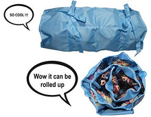 Load image into Gallery viewer, HOME4 LOL Toys Hanging Over The Door Storage Organizer Carrying Travel, 40 Clear View Pockets, Roll Up, for Small Dolls, Cars, Jewelry, Hair Accessories, Arts &amp; Crafts, Bead, Sewing and More (Blue)
