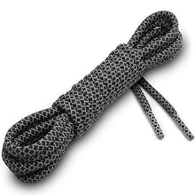 Load image into Gallery viewer, Miscly Round Reflective Athletic Shoelaces [2 Pairs] (54", 1 Pair Black / 1 Pair White)

