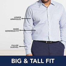 Load image into Gallery viewer, IZOD Men's Big &amp; Tall Big Button Down Long Sleeve Performance Gingham Shirt (Discontinued), True Dahlia Purple, Large Tall

