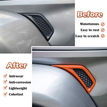 Load image into Gallery viewer, Bonbo Exterior Accessories Car Wheel Eyebrow Side Air Conditioning Vent Outlet Decoration Cover Trim ABS for 2018-2021 Jeep Wrangler JL JLU &amp; Gladiator JT 2PCS (Orange)
