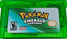 Load image into Gallery viewer, Pokemon Emerald Version gba Game Only Reproduction in Clear Case [Gameboy Advance] (USA)
