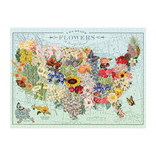 Load image into Gallery viewer, Galison Wendy Gold USA State Flowers Puzzle, 1,000 Pieces, 20” x 27” – Jigsaw Puzzle Featuring a Colorful Illustration by Wendy Gold – Thick Sturdy Pieces, Challenging Family Activity, Great Gift Idea, Multicolor, 1000
