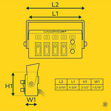 Load image into Gallery viewer, SWBX42 12V Rocker Switch Box [4 x 15A ON/OFF] [2 x 5A Momentary] [70 Amp Max.] [Backlit LED] 12 Volt DC SPST Rocker Toggle Switch Panel Box for Auto Automotive Lights Car Marine Boat Truck
