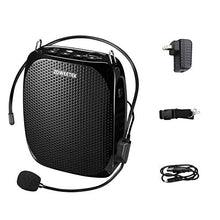 Load image into Gallery viewer, Zoweetek Portable Rechargeable Mini Voice Amplifier with Wired Microphone Headset and Waistband, Supports MP3 Format Audio for Teachers, Singing, Coaches, Training, Presentation, Tour Guide
