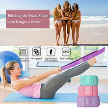 Load image into Gallery viewer, Hurdilen Resistance Bands Loop Exercise Bands - Workout Bands Hip Bands Wide Resistance Bands Hip Resistance Band for Legs and Butt - Activate Glutes and Thighs
