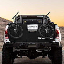 Load image into Gallery viewer, LEETPIC Tailgate Bike Pads for 61" Full-Sized Truck Tailgate with Secure Bike Frame Straps Carry up to Six Bikes, Tailgate Bike Cover with Utility Ring
