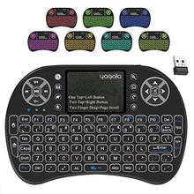 Load image into Gallery viewer, 2.4GHz Backlit Mini Keyboard Touchpad Mouse, Mini Wireless Keyboard with Touchpad and Multimedia Keys for Android TV Box Smart TV HTPC PS3 Smart Phone Tablet Mac Linux Windows OS (7 Colors)
