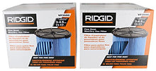 Load image into Gallery viewer, Ridgid VF3500 Genuine Replacement 3-Layer Fine Dust and Dirt Wet/Dry Vac Filter for Ridgid 3-4.5 Gallon Portable Vacuums (2 Pack)
