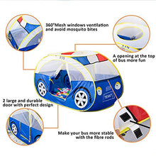 Load image into Gallery viewer, Anyshock Kids Tent, Kiddy Play Foldable Pop Up Police Car Tent Indoor Outdoor Toys Playhouse for Children Toddler 1-6 Year Old Gift for Boys Girls Baby (No Balls)
