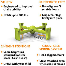 Load image into Gallery viewer, KABOOST Booster Seat for Dining Table, Green - Goes Under The Chair - Portable Chair Booster for Toddlers and Grown Ups
