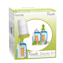 Load image into Gallery viewer, Kiinde Foodii Baby Food Maker System for Homemade Squeeze Pouches with Reusable Spouts, Spoons, Food Storage Pouch Starter Kit for Babies and Toddlers
