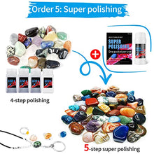 Load image into Gallery viewer, Hisoyal Rock Tumbler Grit Kit,Rock Tumbler grit and Polish Refill - 3.5 lbs Tumbling Media+polishing Ball Beads+12 Packets of brightener,Suitable for Any Brand of Rock Polisher,Rock Tumbler

