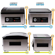 Load image into Gallery viewer, NEW! Avid Armor Chamber Vacuum Sealer Model USV20 Ultra Series, Compact Size Perfect for Liquid-Rich Wet Foods Fresh Meats, Marinades, Soups, Sauces and More. Vacuum Packaging the Professional Way
