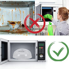 Load image into Gallery viewer, Microwave Splatter Cover, Microwave Cover for Food, Large Microwave Plate Cover Guard Lid with Steam Vents Keeps Microwave Oven Clean, 11.5 Inch BPA Free &amp; Dishwasher Safe-Grey
