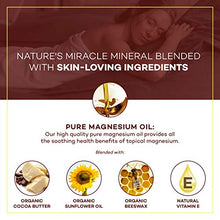 Load image into Gallery viewer, Natural Magnesium Cream for Pain Calm, Leg Cramps, Sleep &amp; Muscle Soreness. With Moisturizing Organic Cocoa Butter and Vitamin E - No Harmful Ingredients. Our USA Made Creme is Safe for Kids (8 fl oz)
