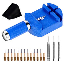 Load image into Gallery viewer, Watch Link Removal Tool Kit, Cridoz Watch Band Tool Chain Link Pin Remover with 12pcs Replacement Pins and 3pcs Pin Punches for Watch Bracelet Sizing, Watch Strap Adjustment and Watch Repair
