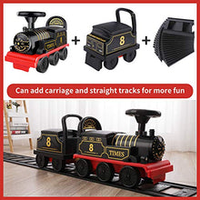 Load image into Gallery viewer, TEMI Ride On Toy Powered Train with Track Early Educational Electric Vehicle Kids Riding Car w/ Lights &amp; Sounds Storage Seat Gift for Children Baby Toddlers Boys &amp; Girls Age 2-6

