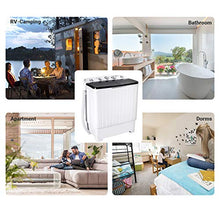 Load image into Gallery viewer, TACKLIFE Portable Compact Mini Two-Tub Washing Machine 17.6lbs with Soaking and Rotating Circulation Function, Washer(11lbs) &amp; Spinner(6.6lbs) for Camping, Apartments, Dorm, RV - DSBP171
