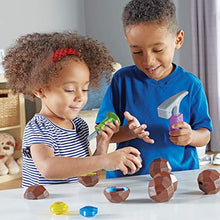 Load image into Gallery viewer, Learning Resources Rock 'n Gem Surprise, Sorting, Matching &amp; Counting Skills Activity Set, Early STEM, 19 Pieces, Ages 3+
