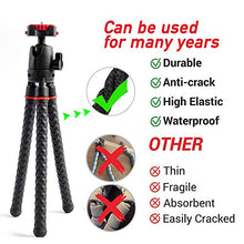 Load image into Gallery viewer, Phone Tripod LINKCOOL 360 Degree Rotation Flexible Octopus Travel Tripod for iPhone/Smartphone/Ipad/DSLR/Sports Action Camera with Bluetooth Wireless Remote Shutter - Black
