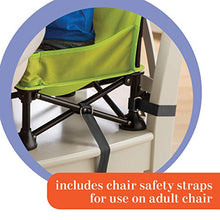 Load image into Gallery viewer, Summer Pop ‘n Sit Booster Seat, Green – Booster Chair for Indoor/Outdoor Use – Fast, Easy and Compact Fold , Can be Used as a Portable Highchair – For 6 months to 4 years (up to 37 pounds)
